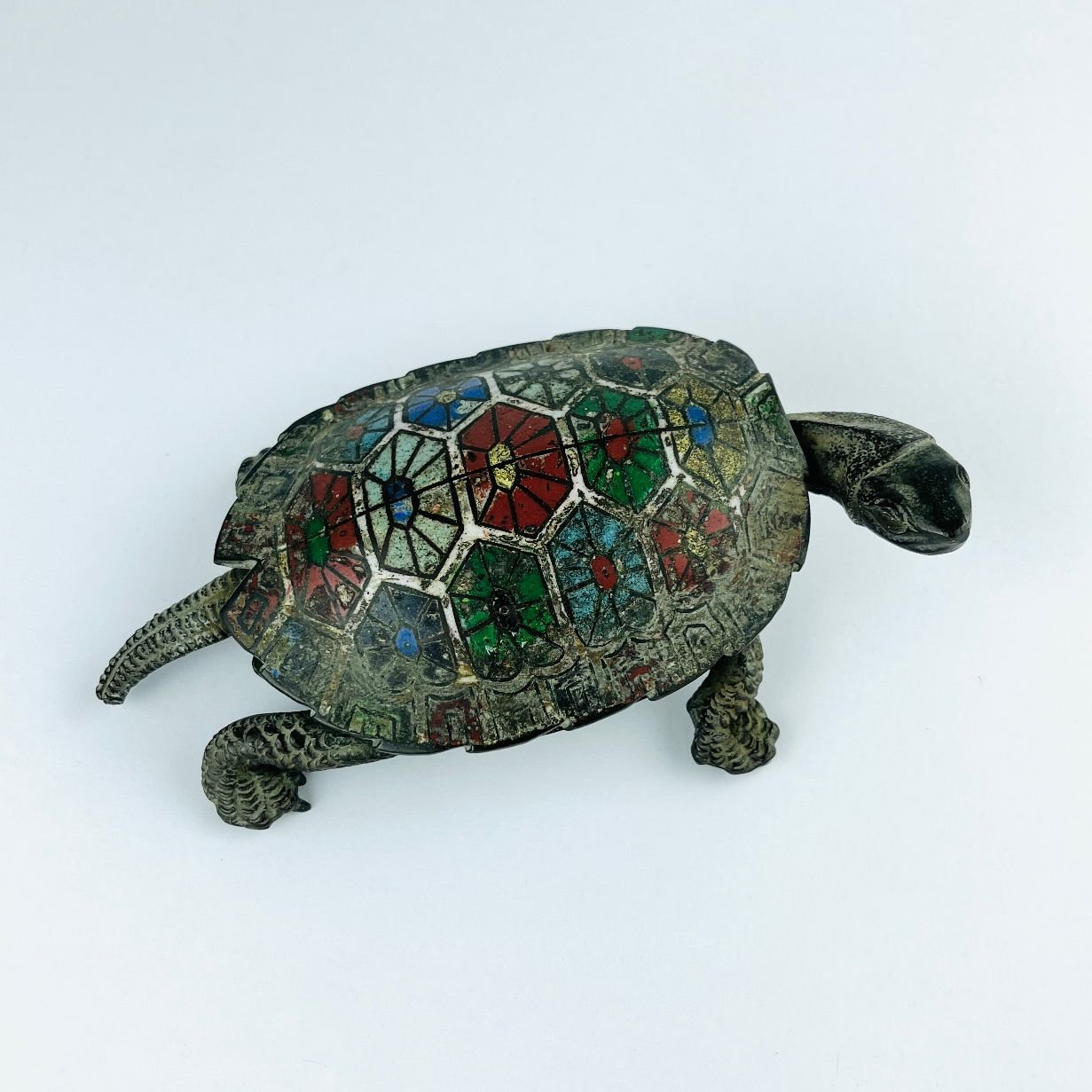 Cenicero chino en bronce cloisonné