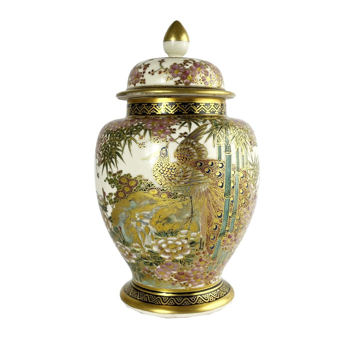 Potiche japonés en porcelana Satsuma