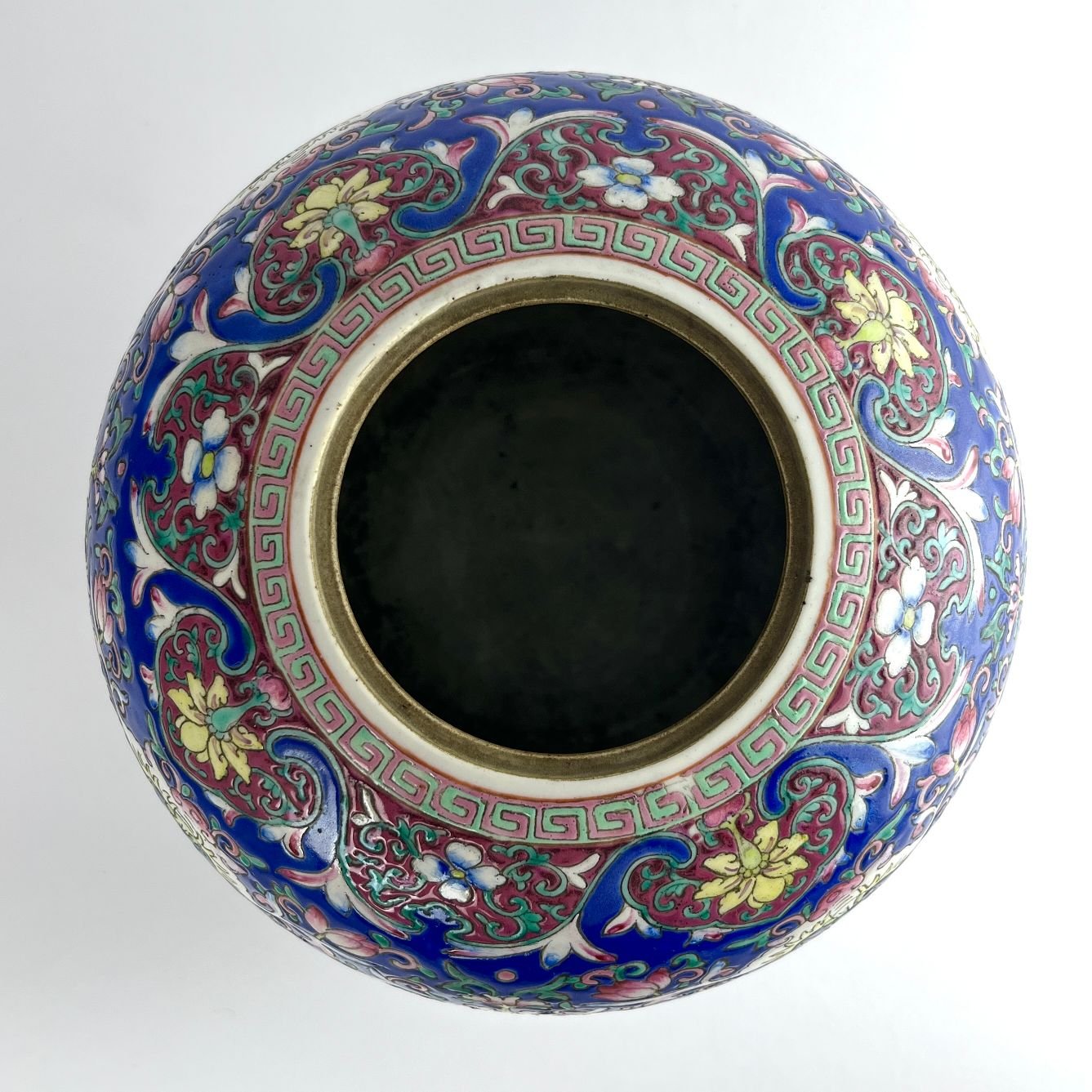 Jarrón chino en porcelana Familia Rosa - Imagen 3