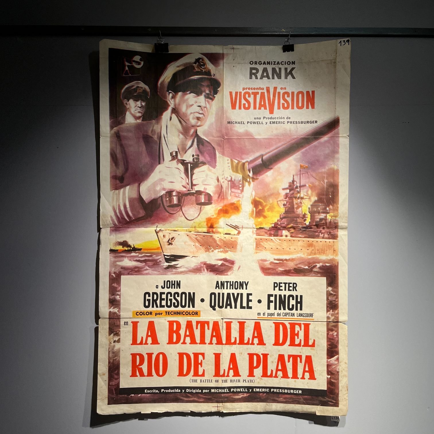 Afiche "La Batalla del Río de la Plata"