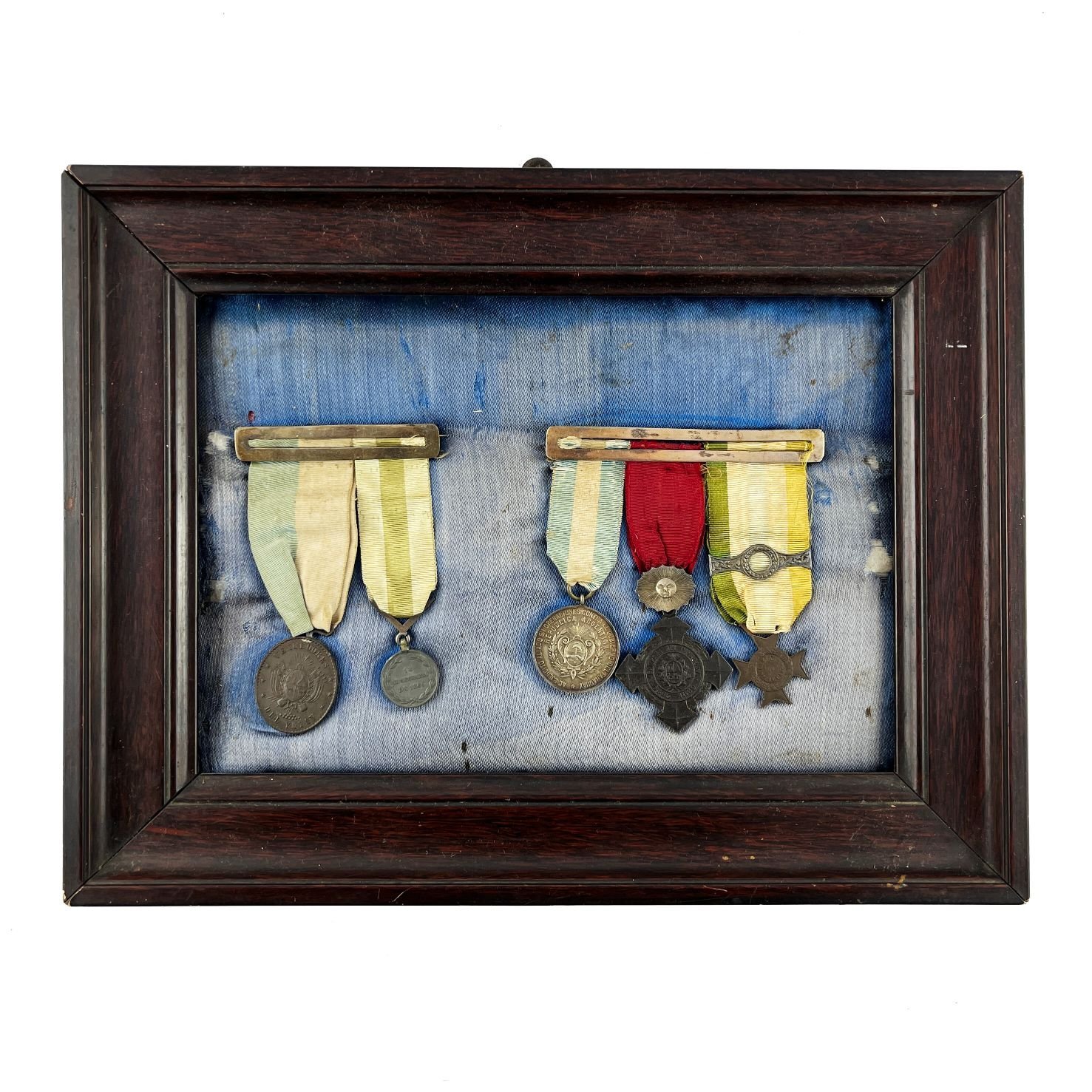 Conjunto de cinco medallas Guerra del Paraguay
