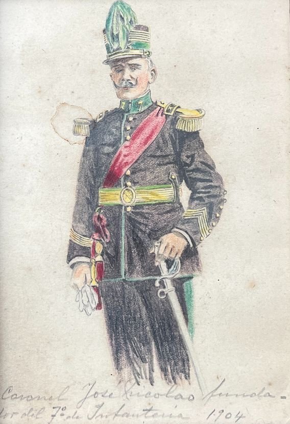 "Coronel José Nicolao fundador del 7o. de Infantería"