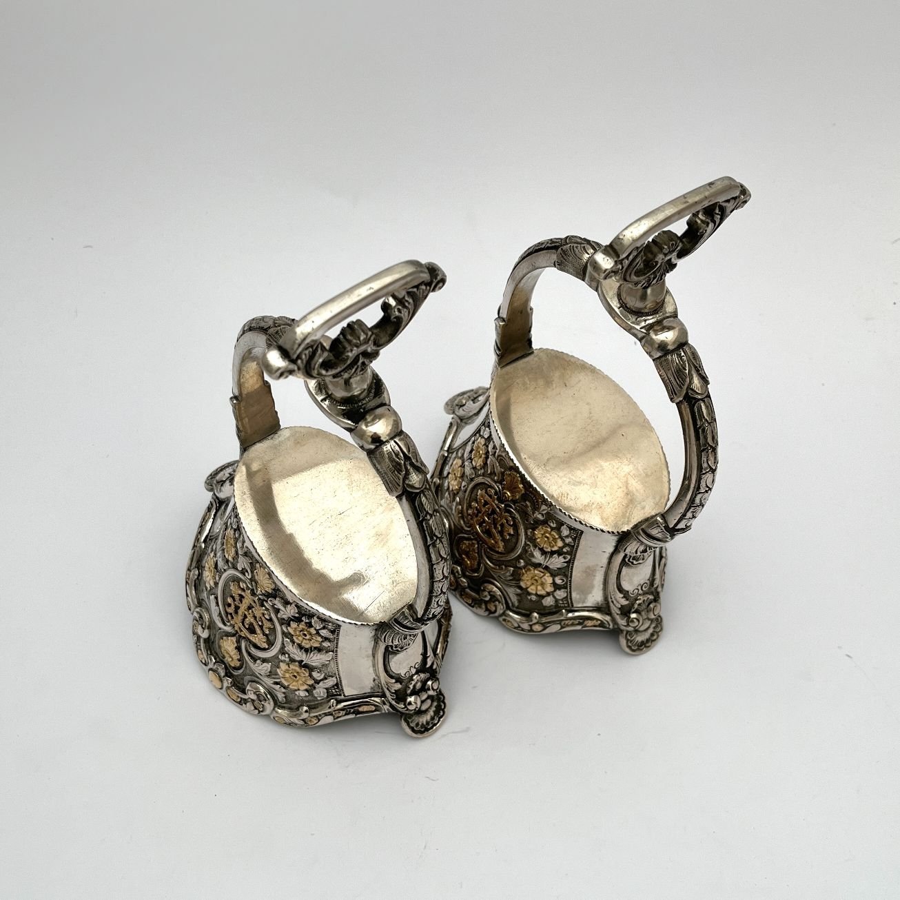 Recado uruguayo en cuero plata y oro - Imagen 6