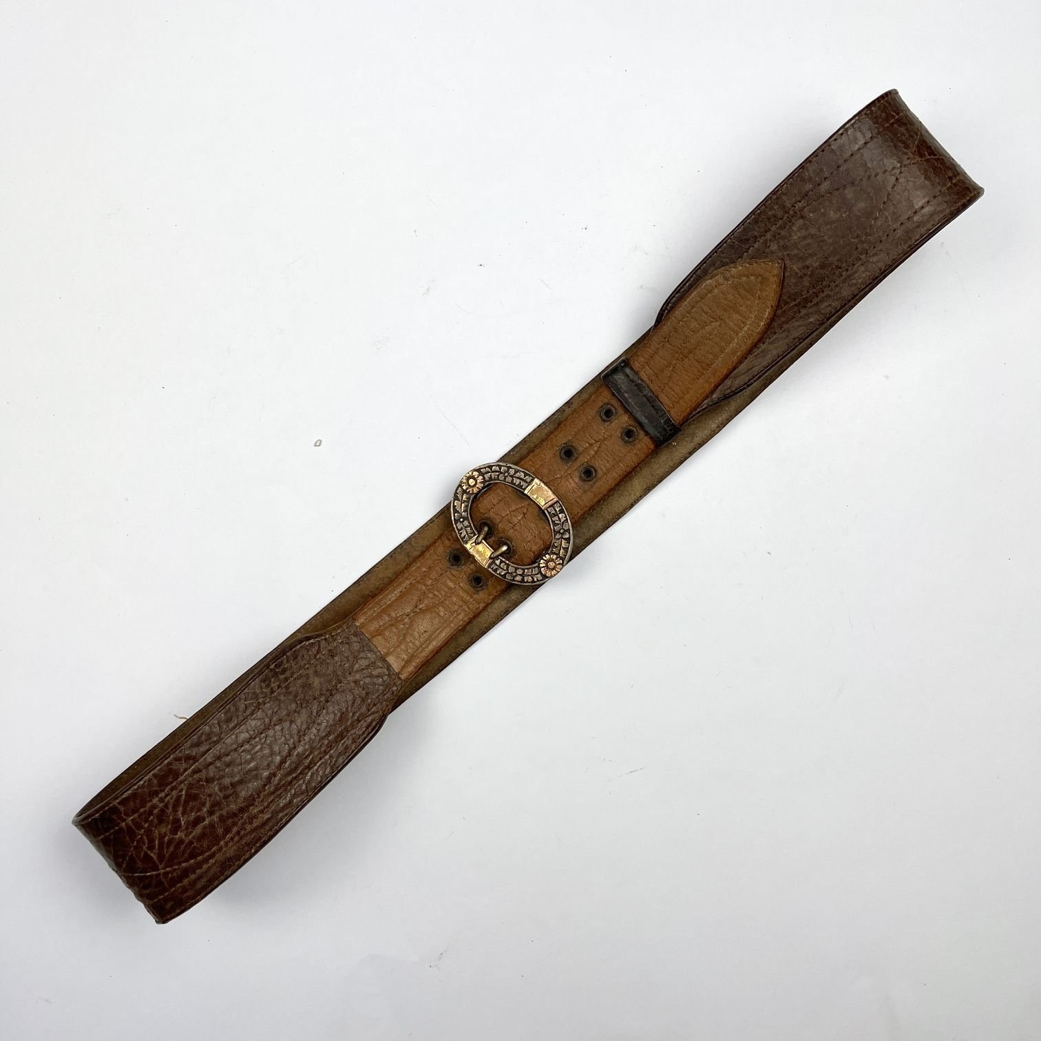 Cinto gaucho en plata y oro