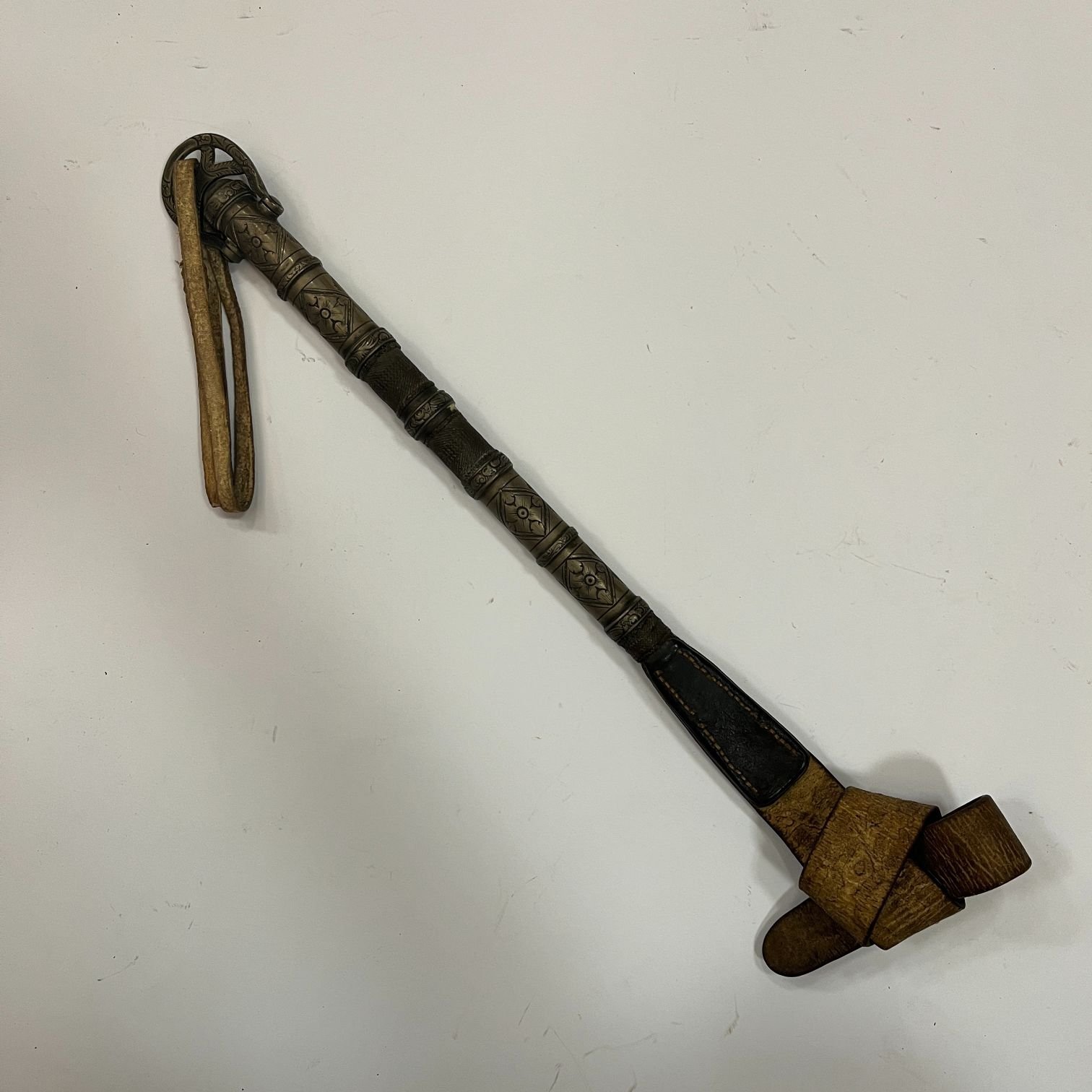 Rebenque de argolla en cuerpo y plata