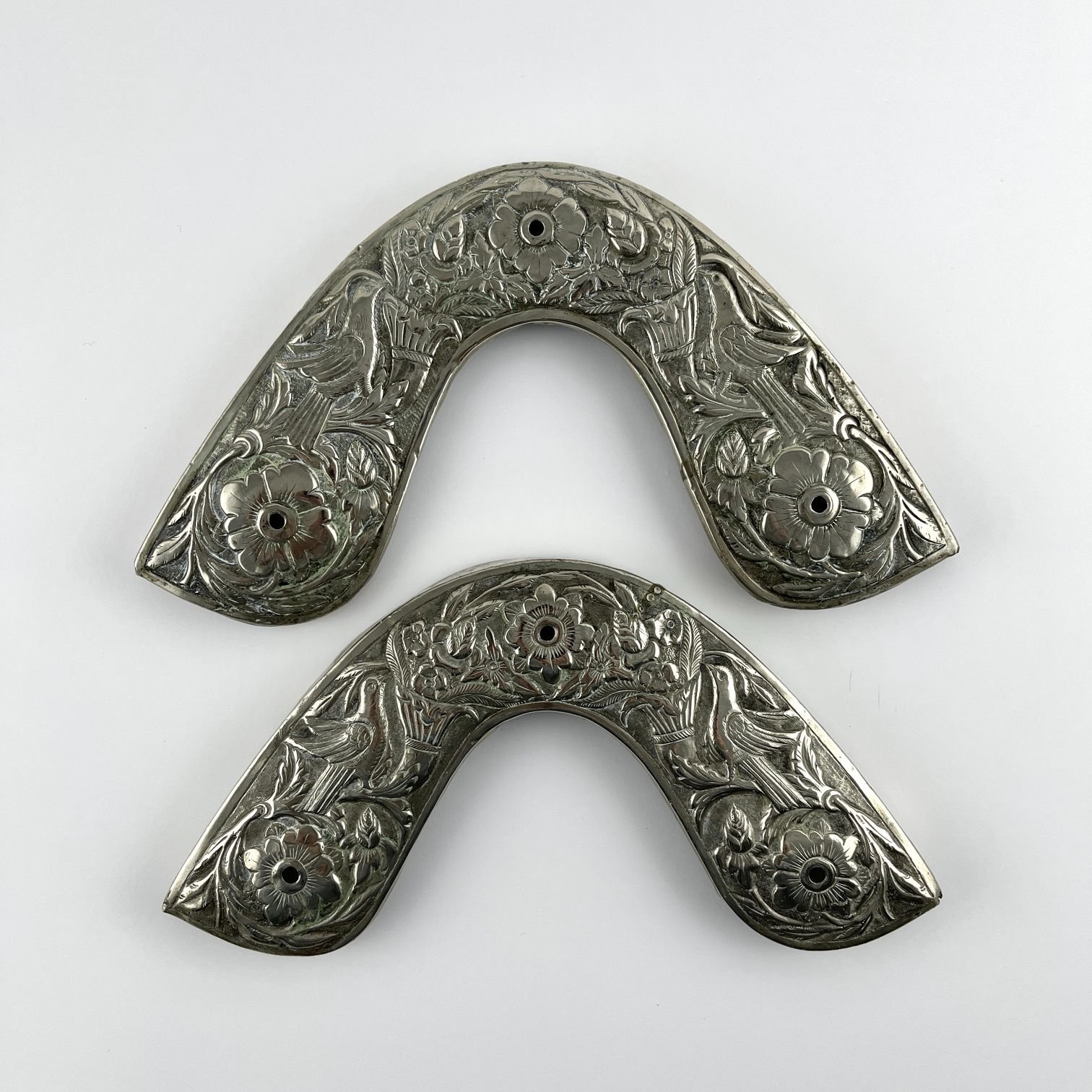 Par de cabezadas de recado metal "Sol"