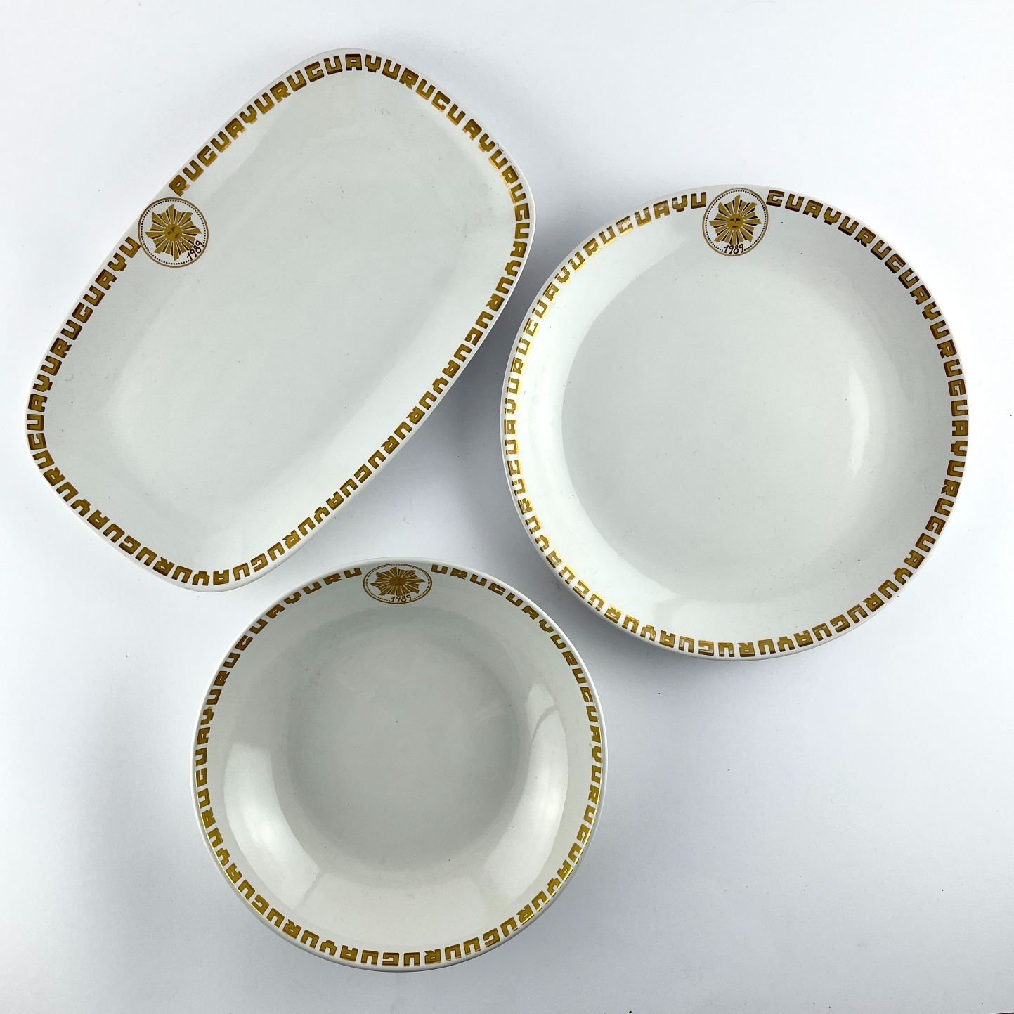 Juego de platos "Uruguay"