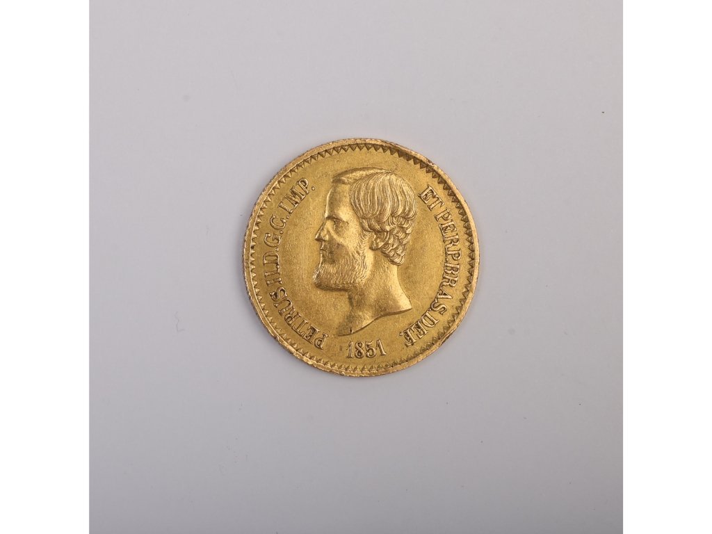 Moneda brasileña en oro