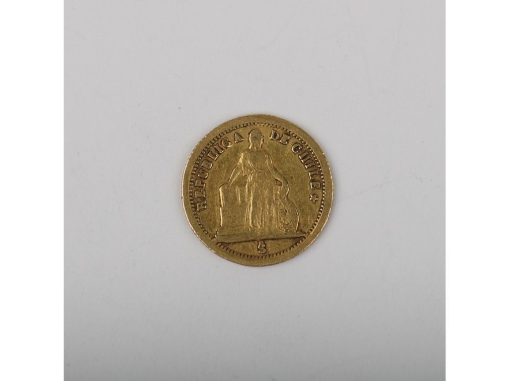 Moneda chilena en oro