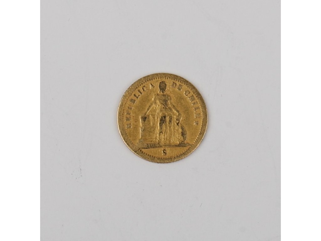 Moneda chilena en oro