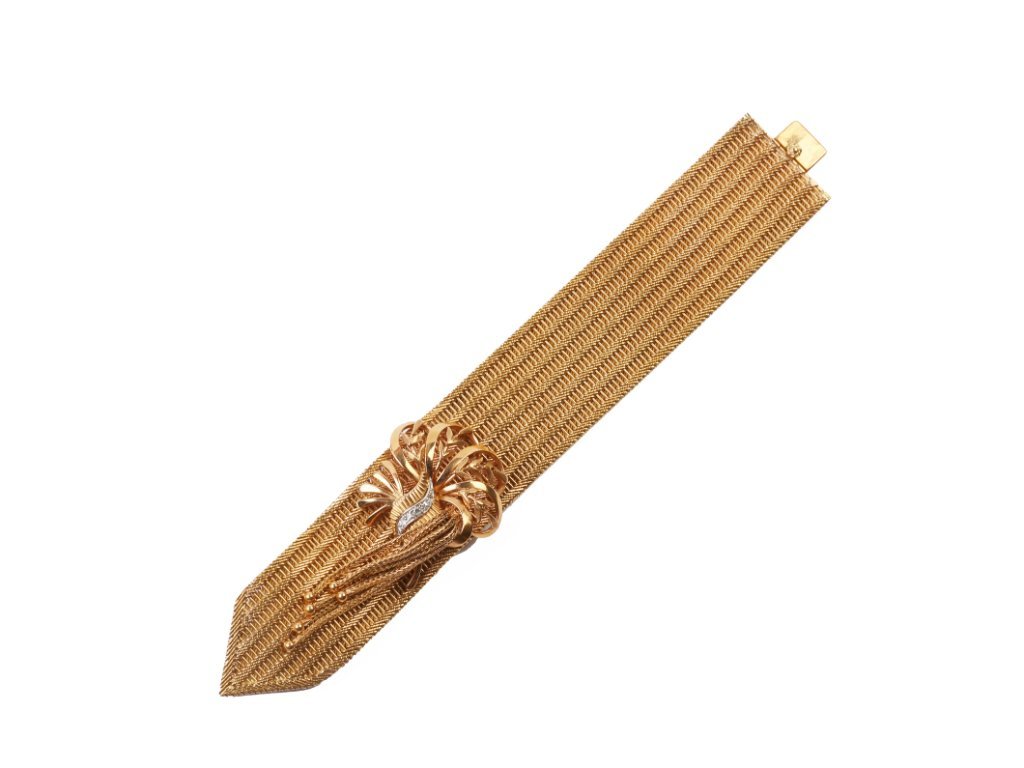 Pulsera oro 18 K y brillantes