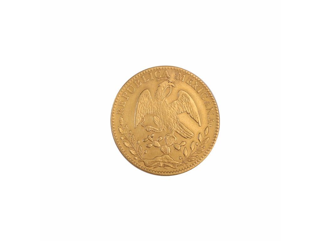 Moneda mexicana en oro