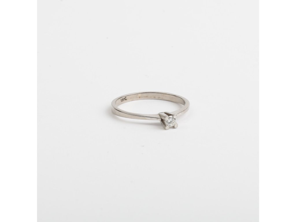 Anillo oro 18 K y brillante