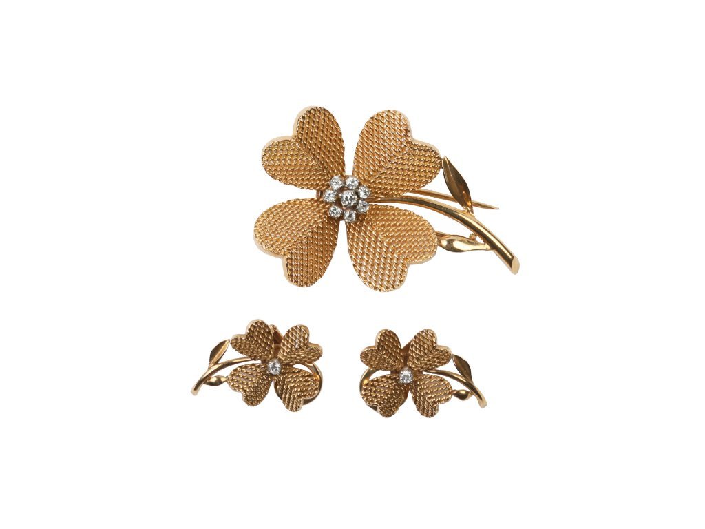 Set oro 18 K y briilantes