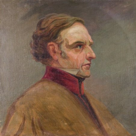 CARLOS MARÍA HERRERA (ATRIBUIDO). “Retrato de Artigas”. Circa 1910.