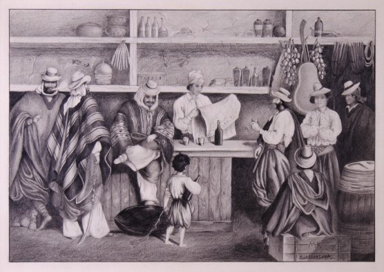 MERCEDES LARRAECHEA. “Pulpería”. Circa 1995.