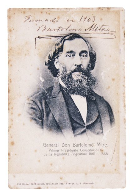 MITRE, BARTOLOMÉ. Conjunto de memorabilia. Buenos Aires. 1903.