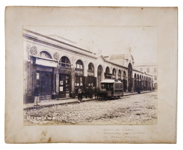 OSEAS FALLERI / FOTOGRAFÍA DEL PUERTO. “Mercado del Puerto”. Montevideo, 1892.