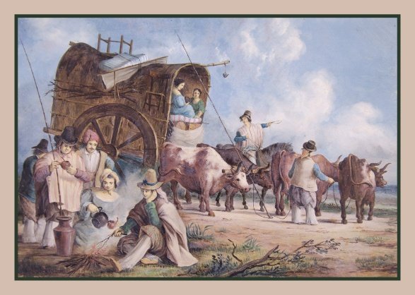 Autor no identificado. “Descanso en el camino”.