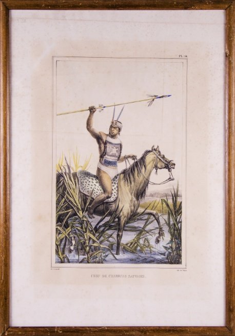 JEAN-BAPTISTE DEBRET. “Chef de Charruas sauvages”. Paris. 1834 / 1839.