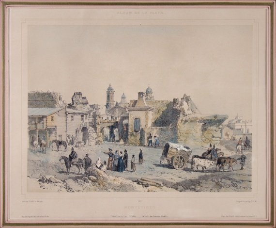 ADOLPHE D´HASTREL. “Montevideo. El Mercado, en otro tiempo Ciudadela”. París, 1846.