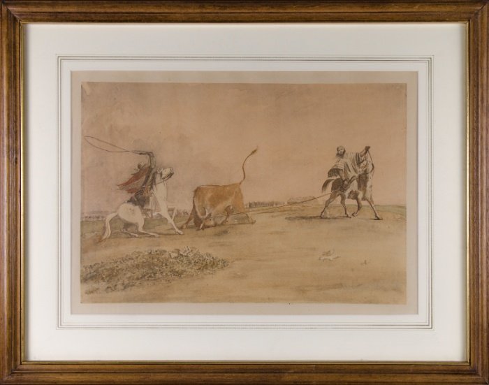 EMERIC ESSEX VIDAL. “Modo de enlazar el ganado en Buenos Aires”. (1818). 1931.