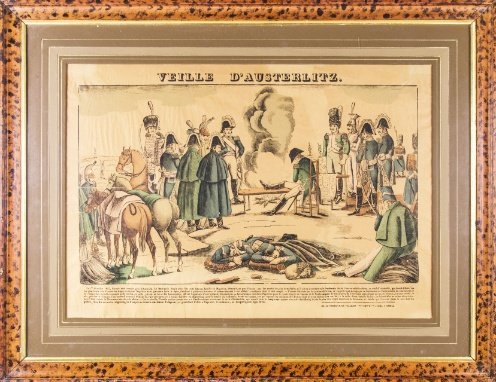 JEAN-CHARLES PELLERIN - FRANÇOIS GEORGIN. “Veille d'Austerlitz”. Épinal, Francia, hacia 1810.