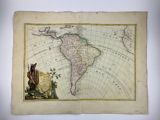 JANVIER. “L´Amerique Meridionale divisée en les principaux etats par [...]” Paris. 1762.