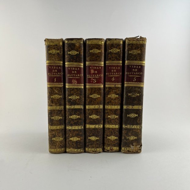 PLUTARCO. “Las vidas paralelas de Plutarco, traducidas de su original griego [...]” 1830.