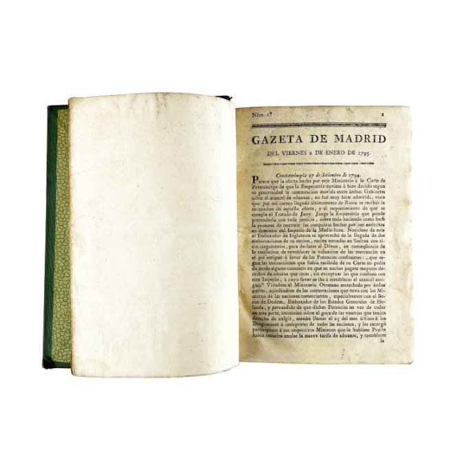 “Gazeta de Madrid”. 1795.