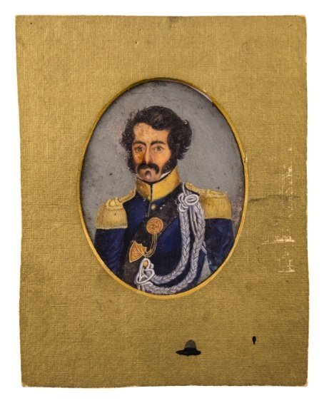 Anónimo. “Retrato de Anacleto Medina”. Uruguay, hacia 1830.