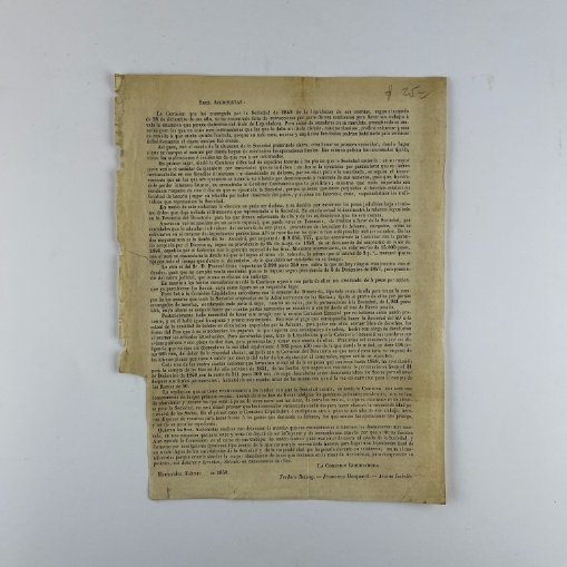 REISSIG, TEODORO - HOCQUARD, FRANCISCO - ISABELLE, ARSENE . “La Comisión Liquidadora”. Montevideo, 1850.