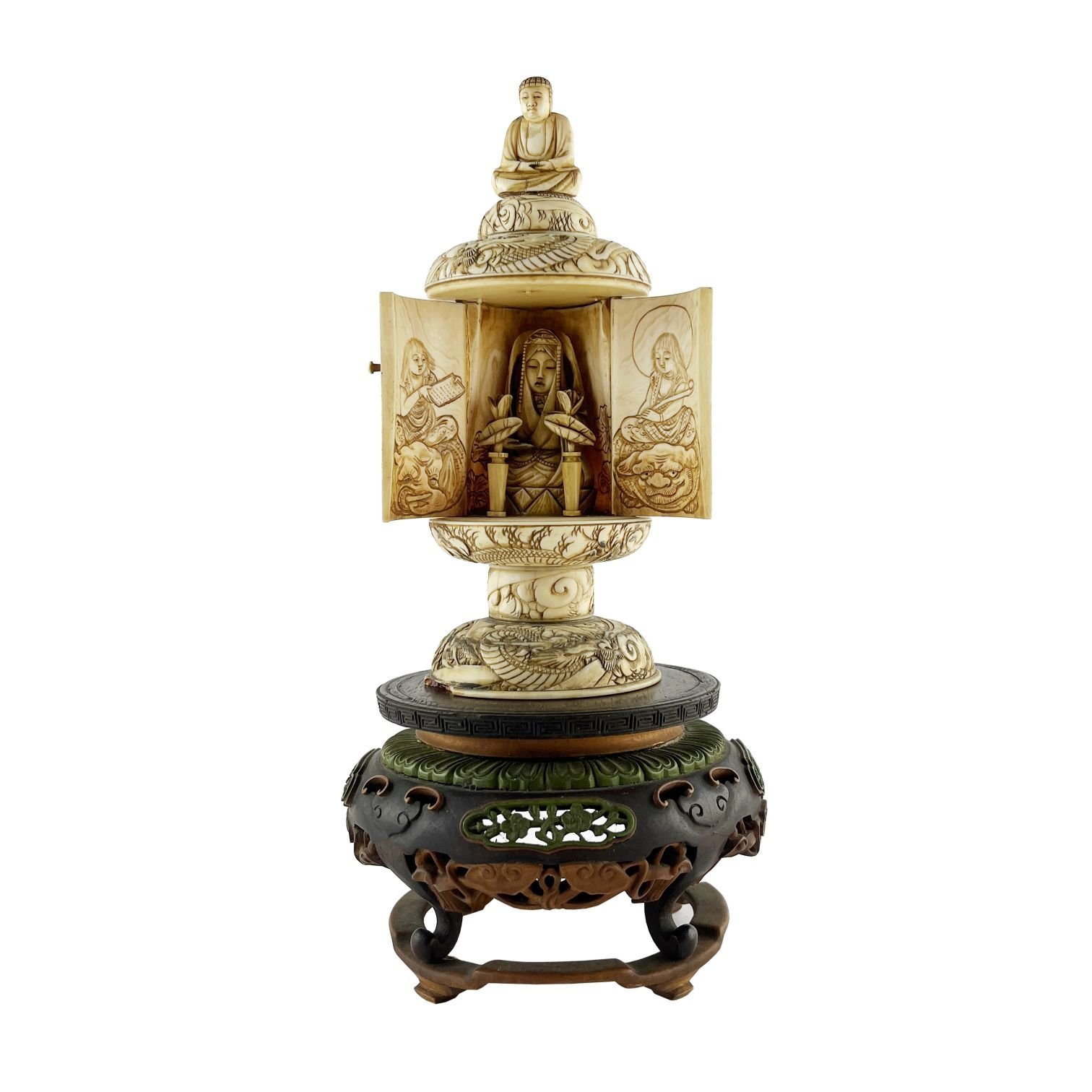 Escultura japonesa en marfil