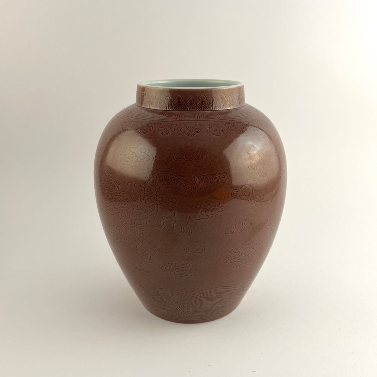 Jarrón chino en porcelana