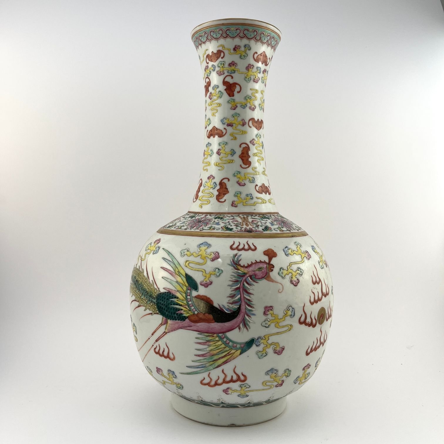 Jarrón chino en porcelana - Imagen 2