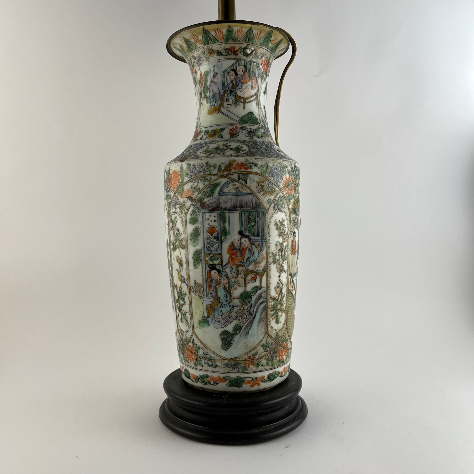 Jarrón chino en porcelana