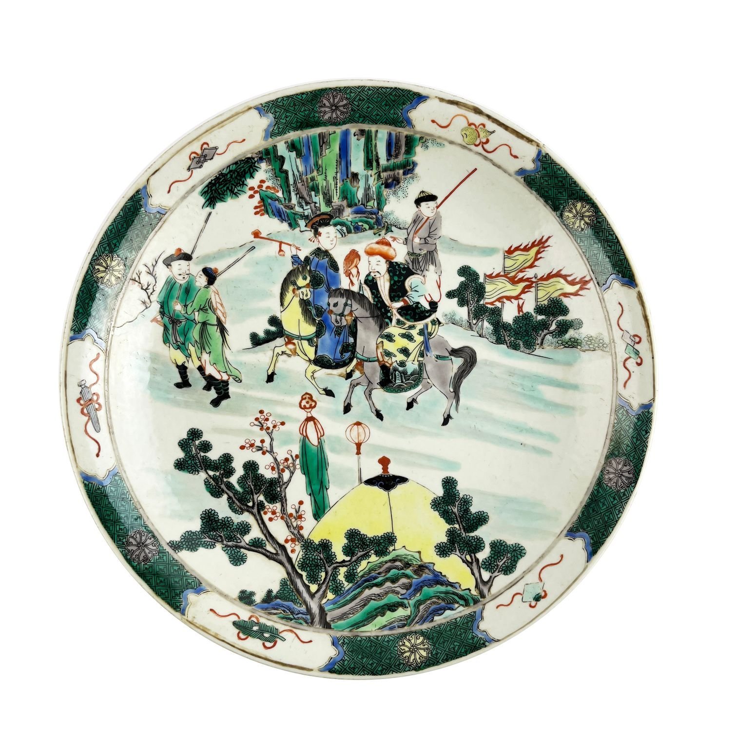 Plato chino en porcelana