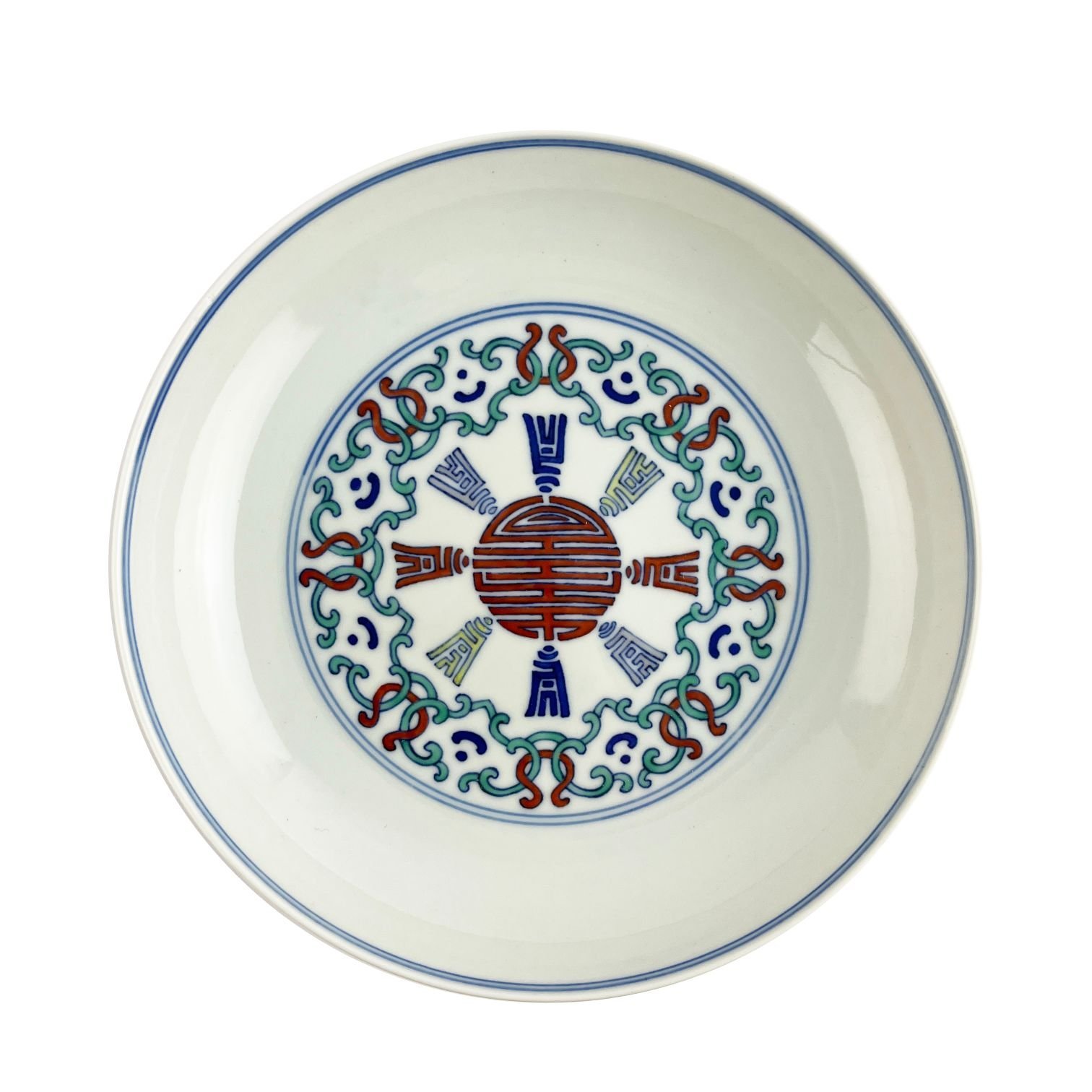 Plato chino en porcelana