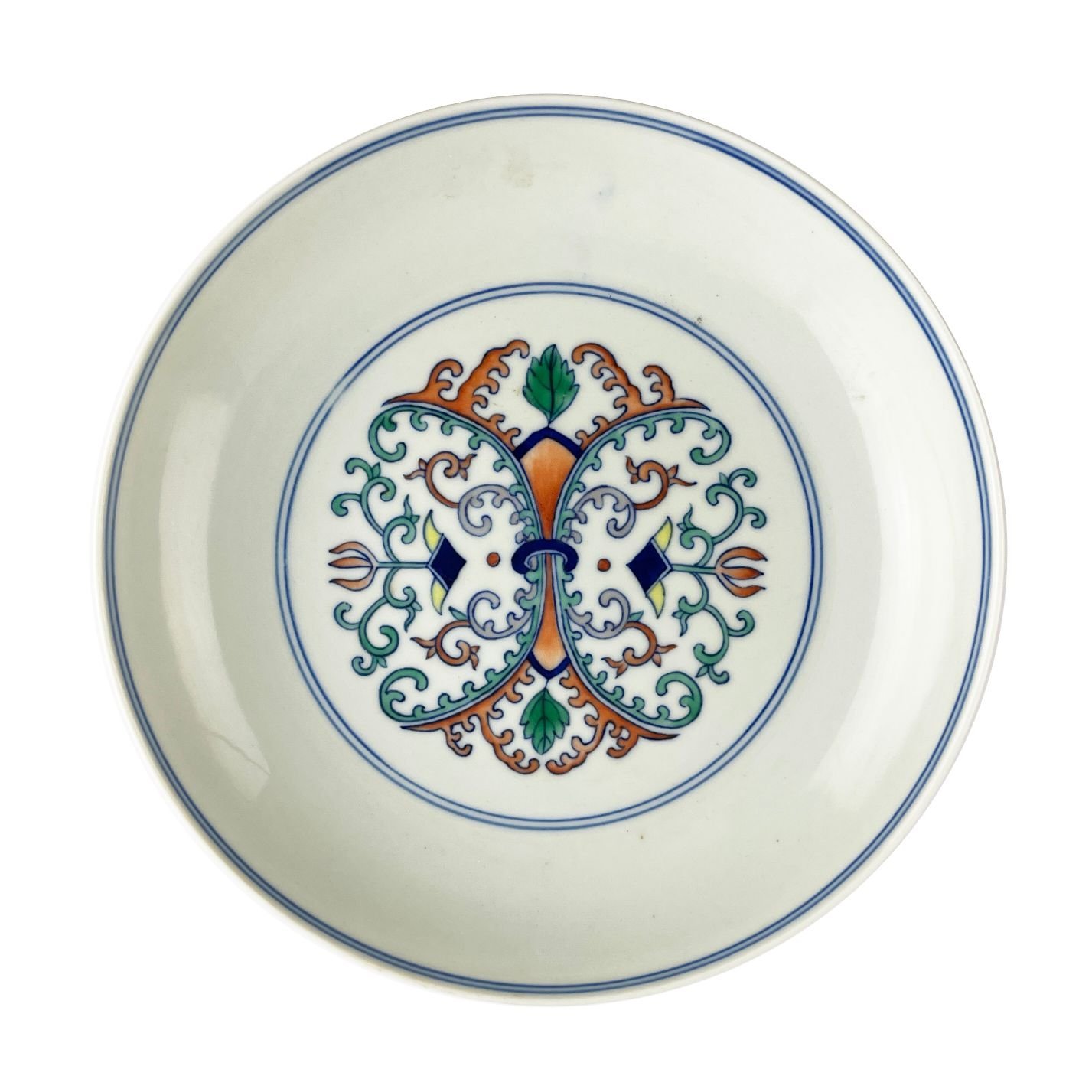 Plato chino en porcelana