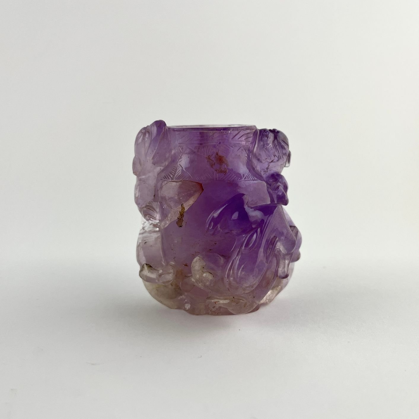 Snuff bottle china en amatista