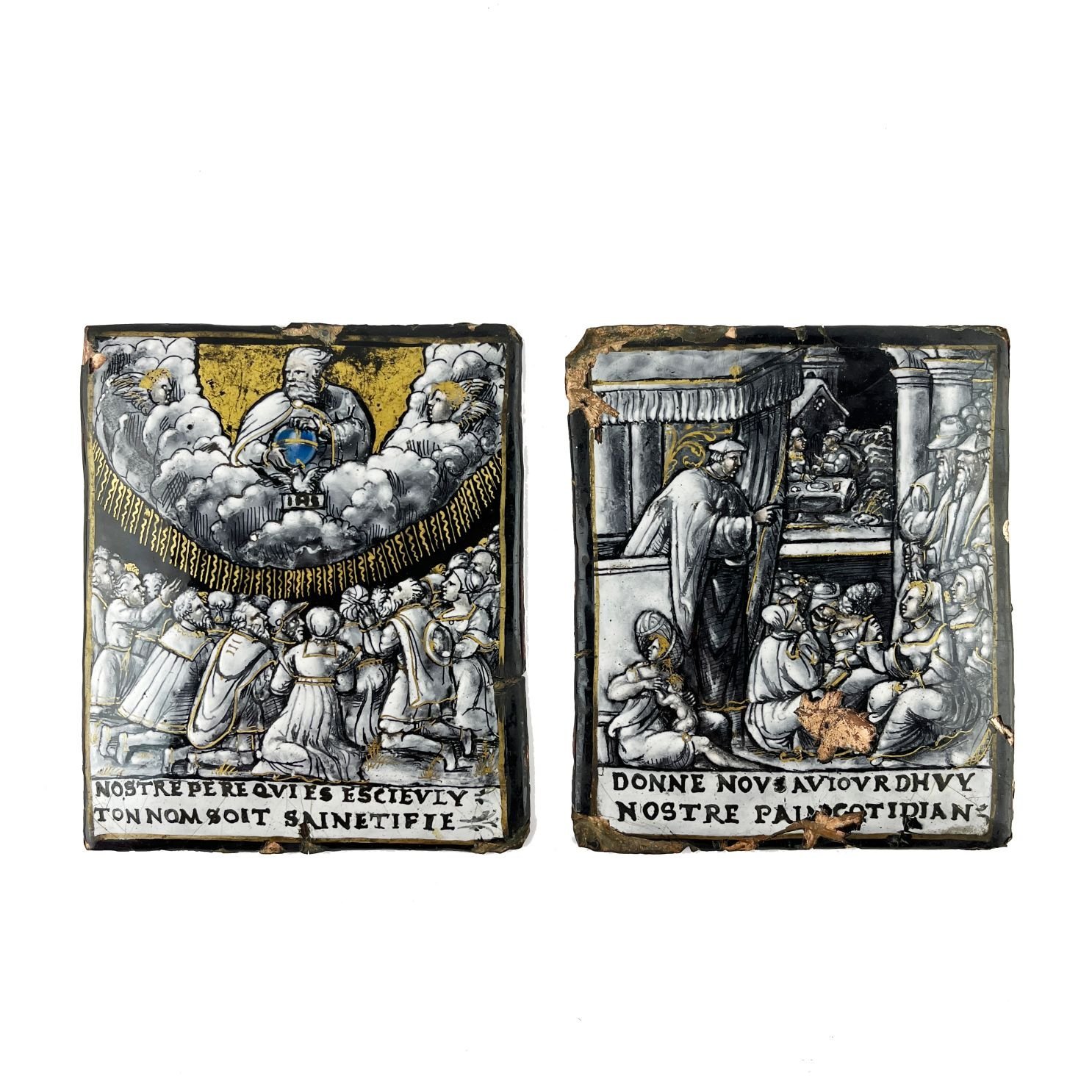 Par de placas Limoges