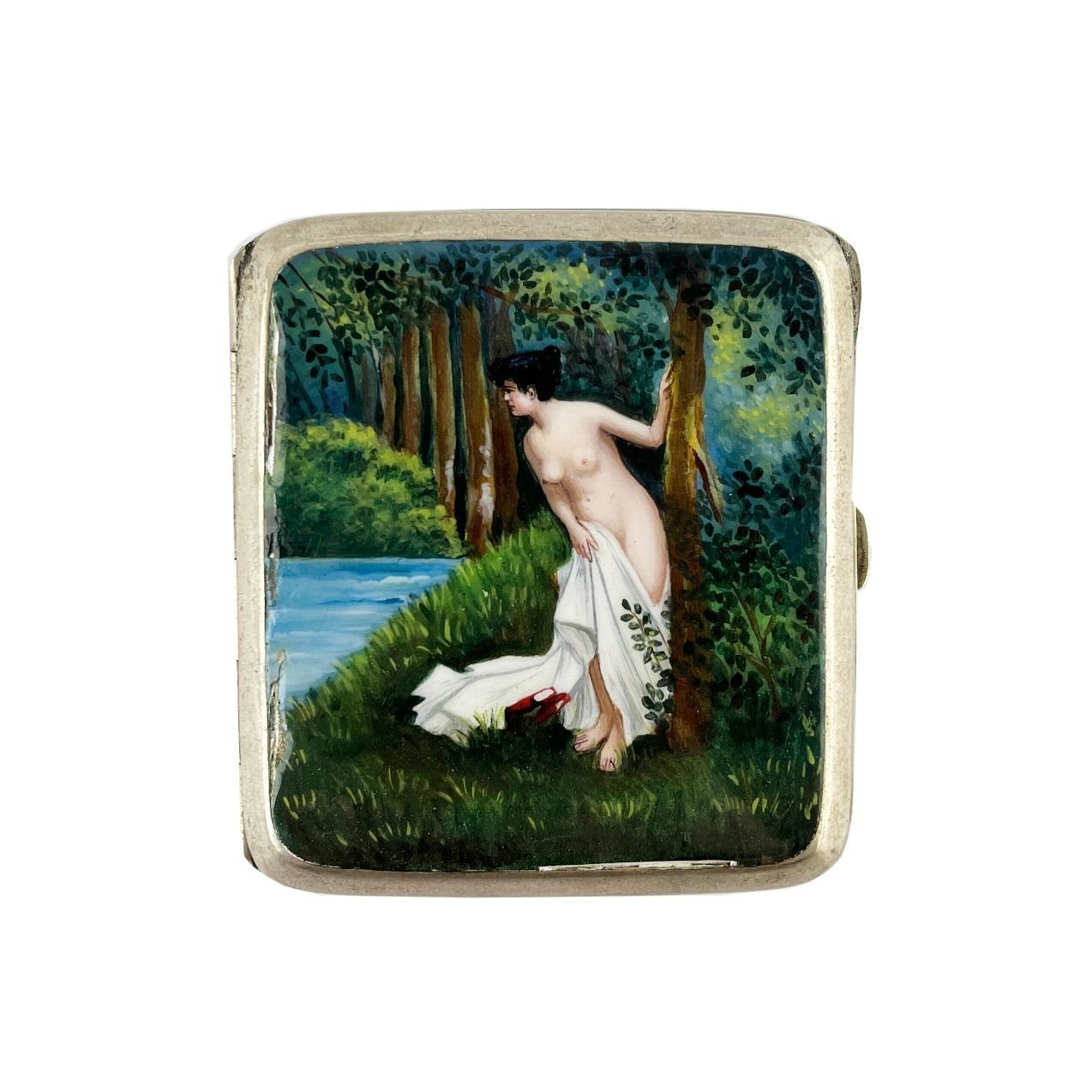 Cigarrera en aplaca y esmalte