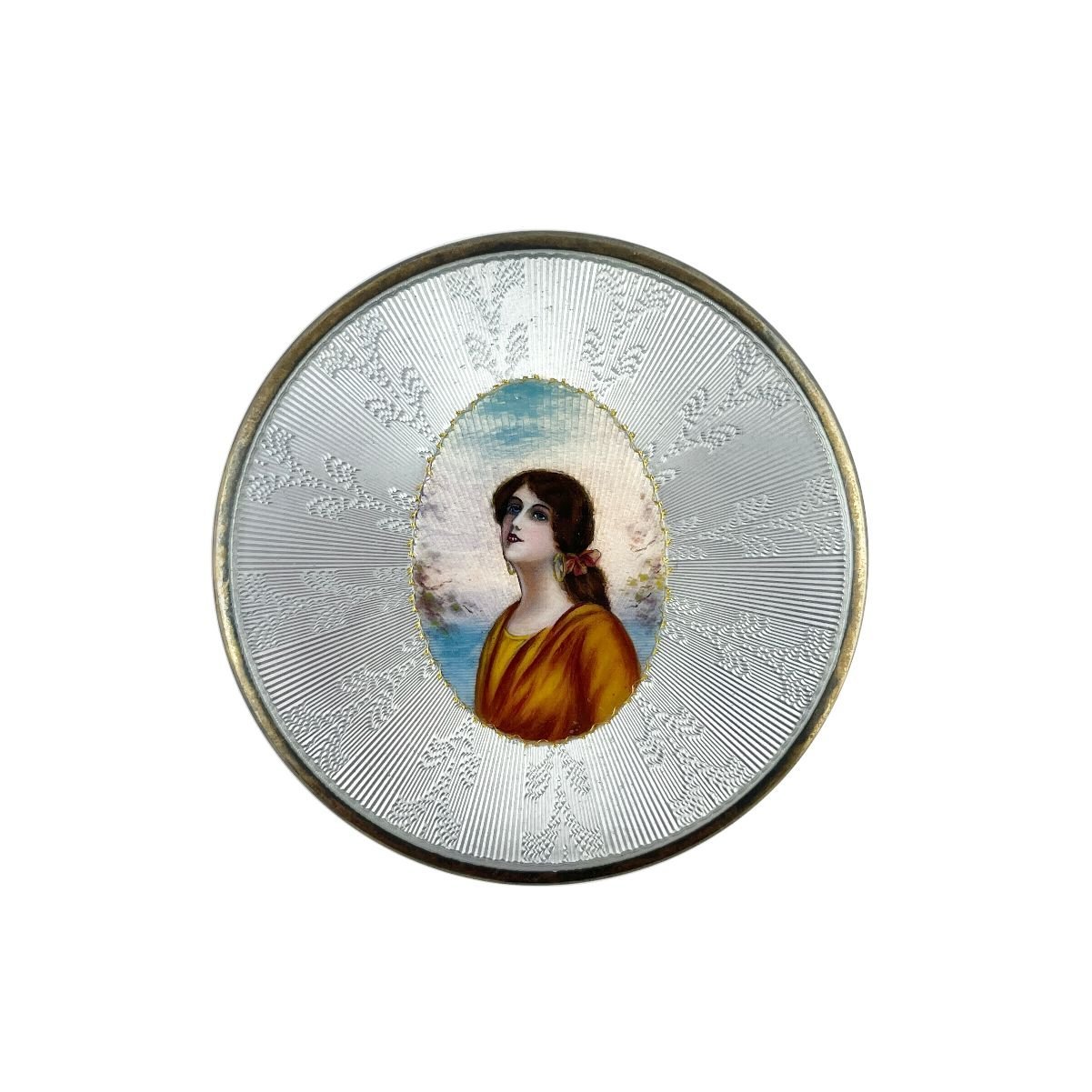 Caja en plata y esmalte