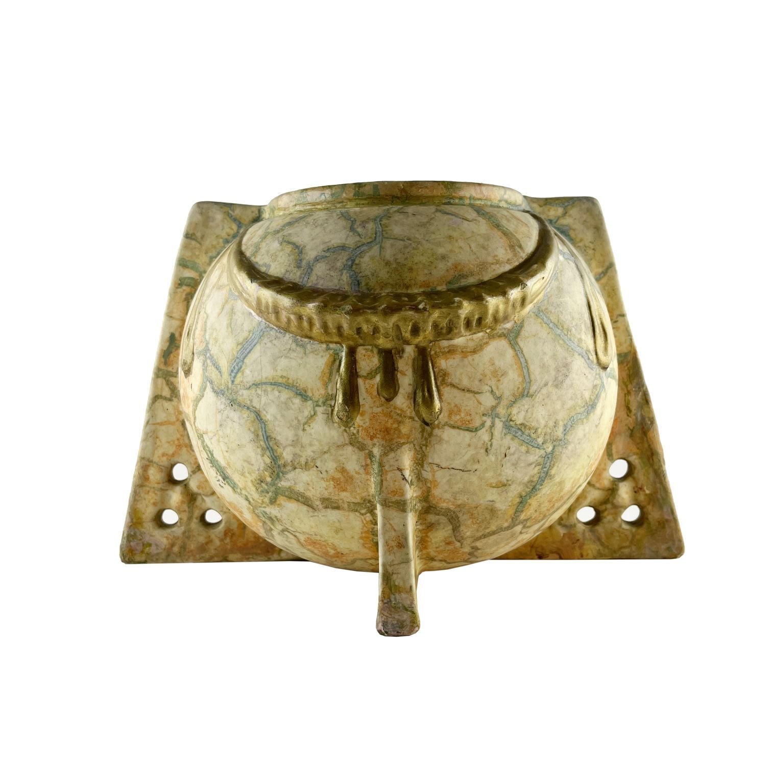 Macetero austríaco art nouveau en faiance