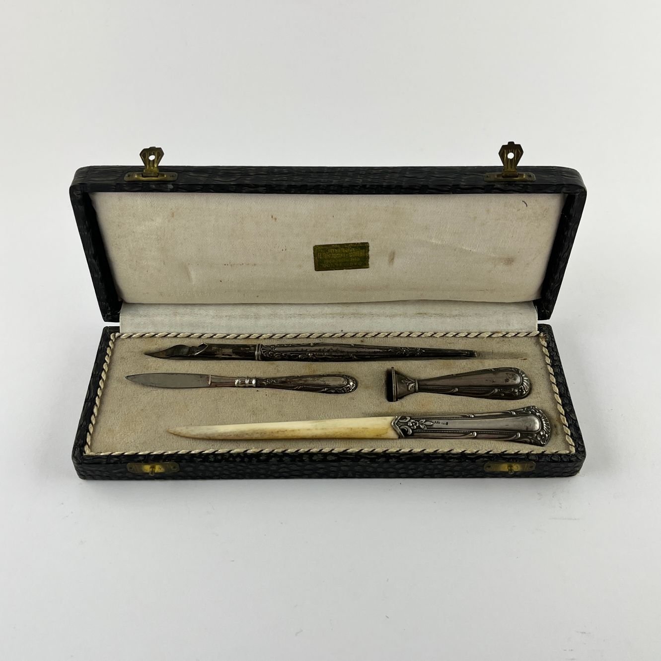 Juego alemán de escritorio en plata