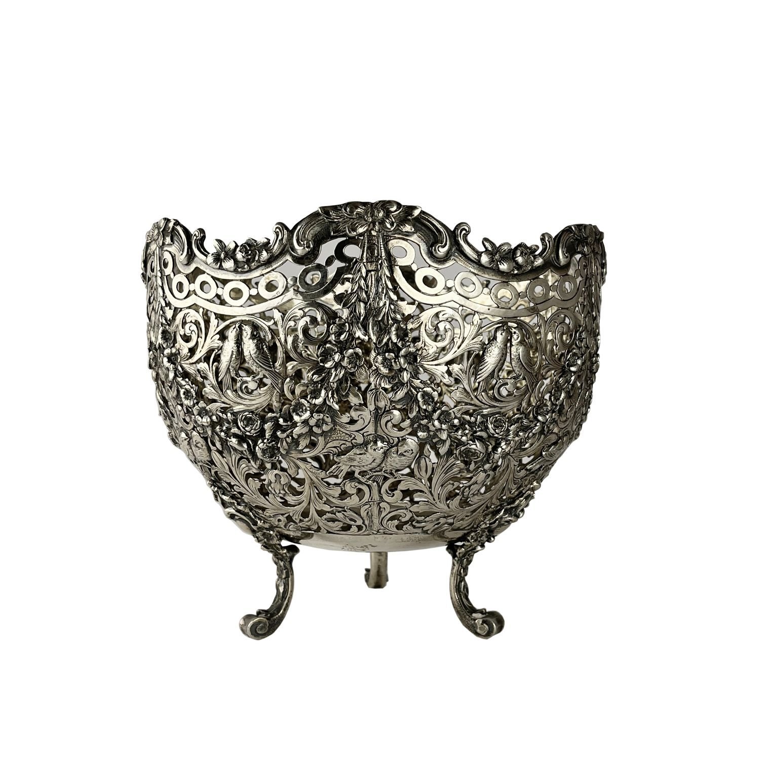 Centro de mesa alemán n plata