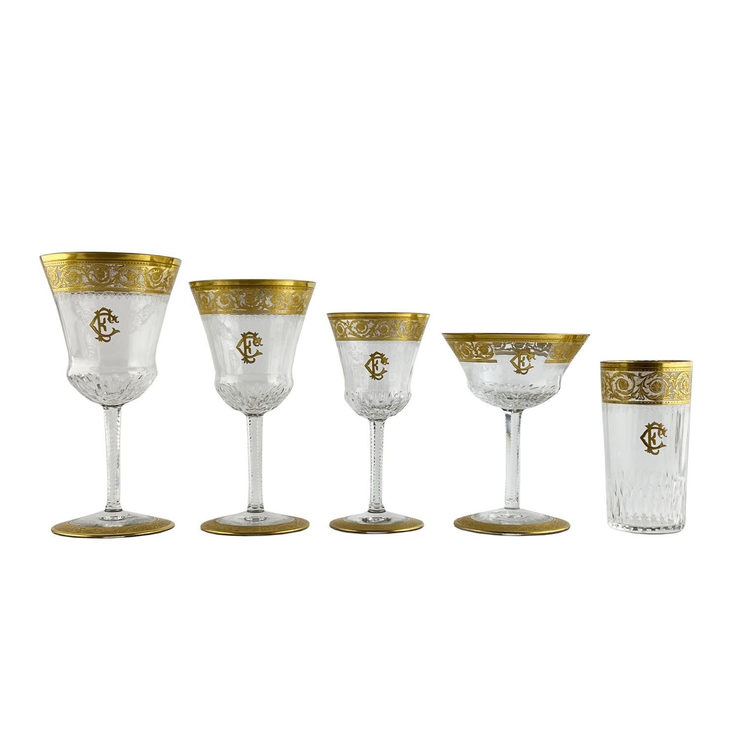 Juego de copas en cristal St. Luis