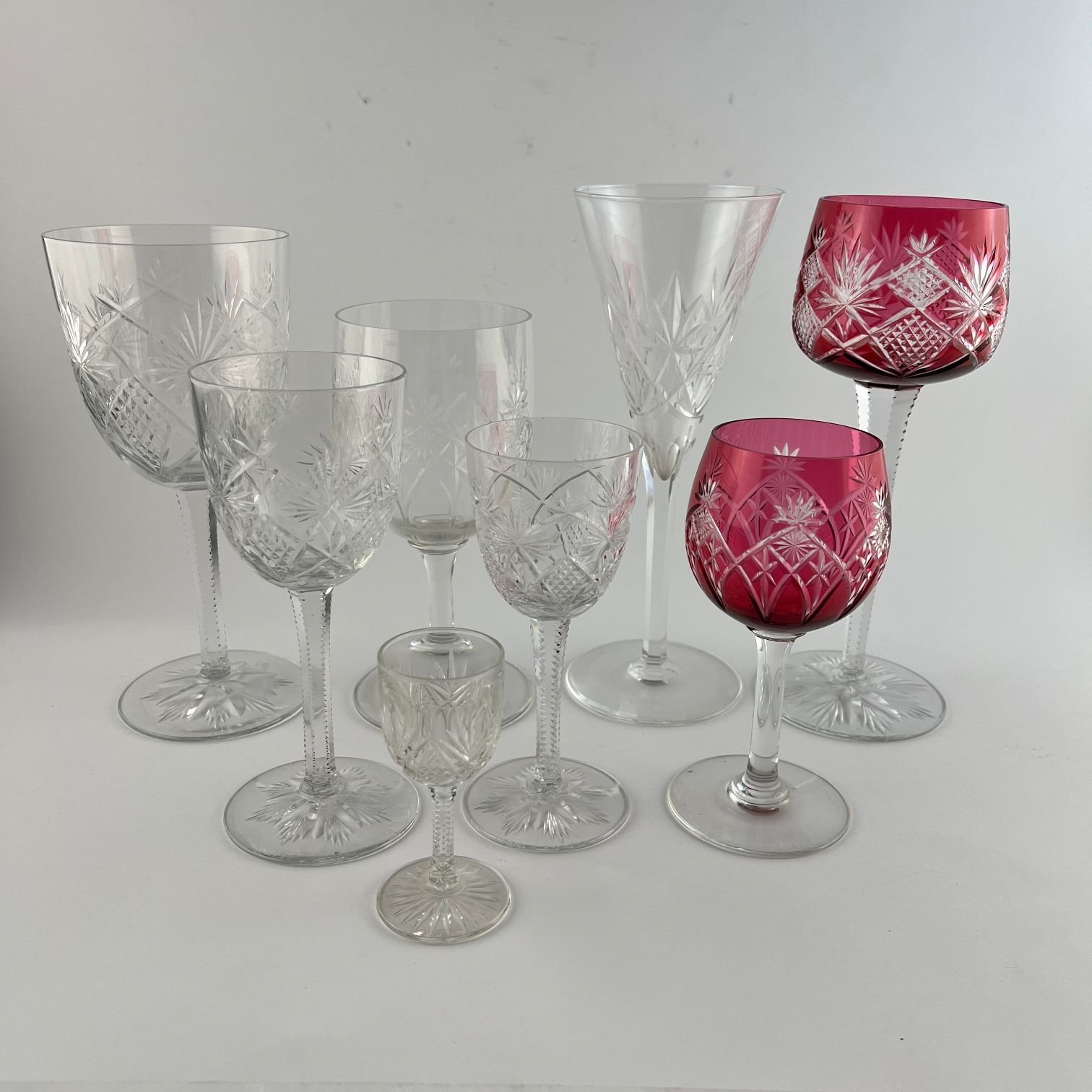 Juego de copas en cristal Baccarat