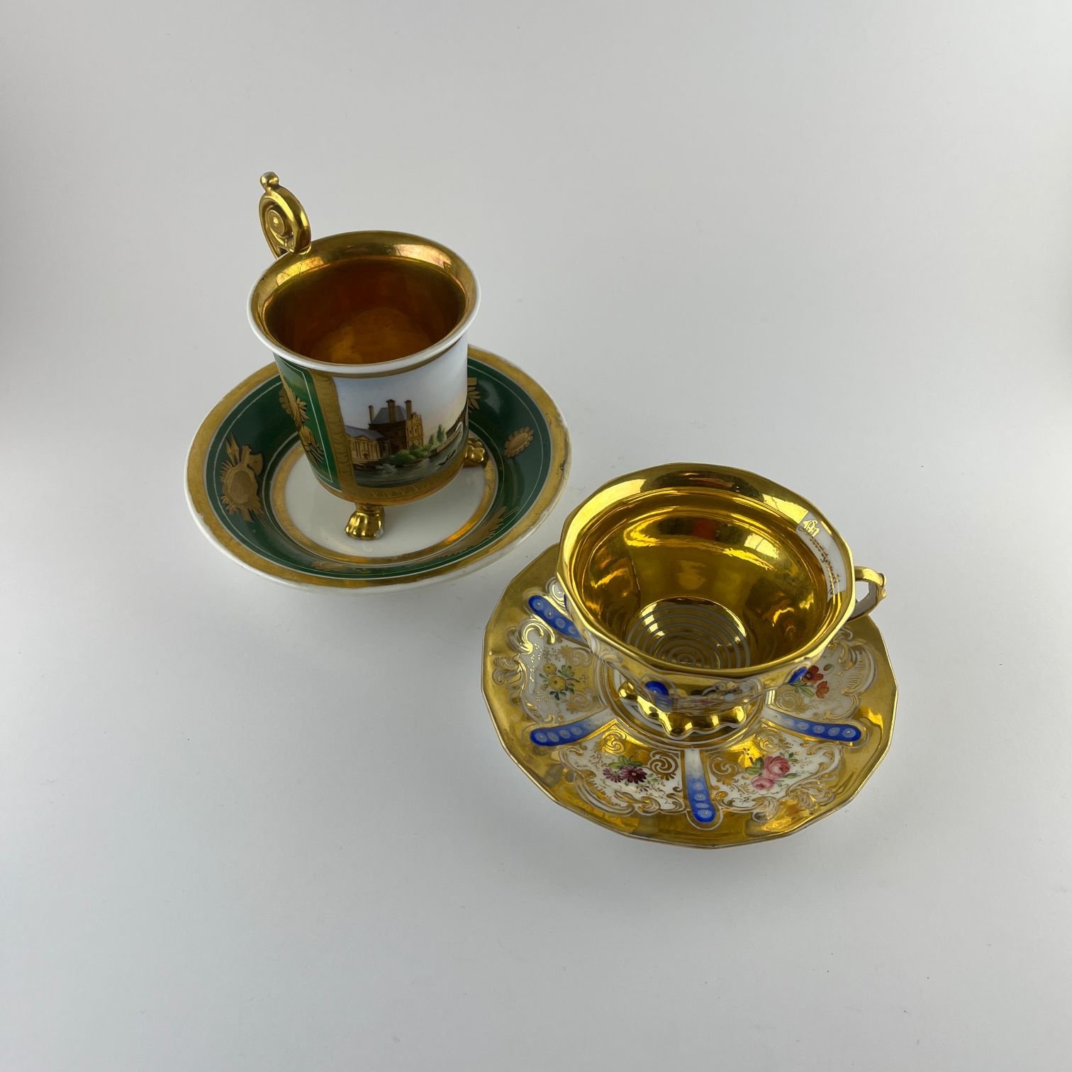 Dos tazas KPM y Vieux Paris - Imagen 3