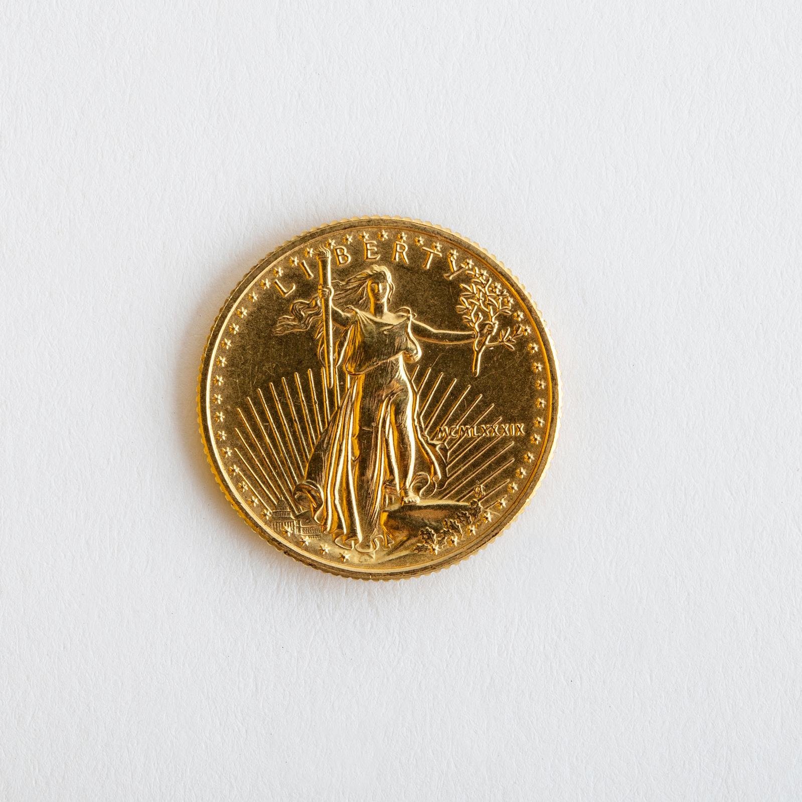 Moneda USA en oro